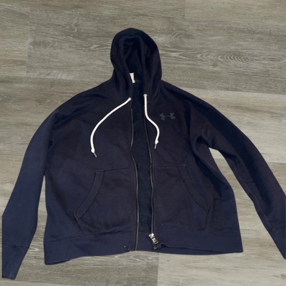 black under armour zip up hoodie - Picture 1 of 1